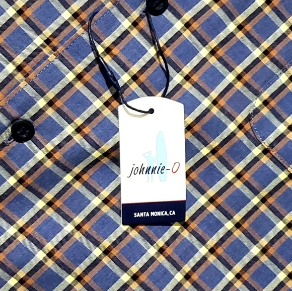 Johnnie-O Mens 2XL Multicolor Check Plaid Long Sleeve Button Shirt $135 - Picture 4 of 7